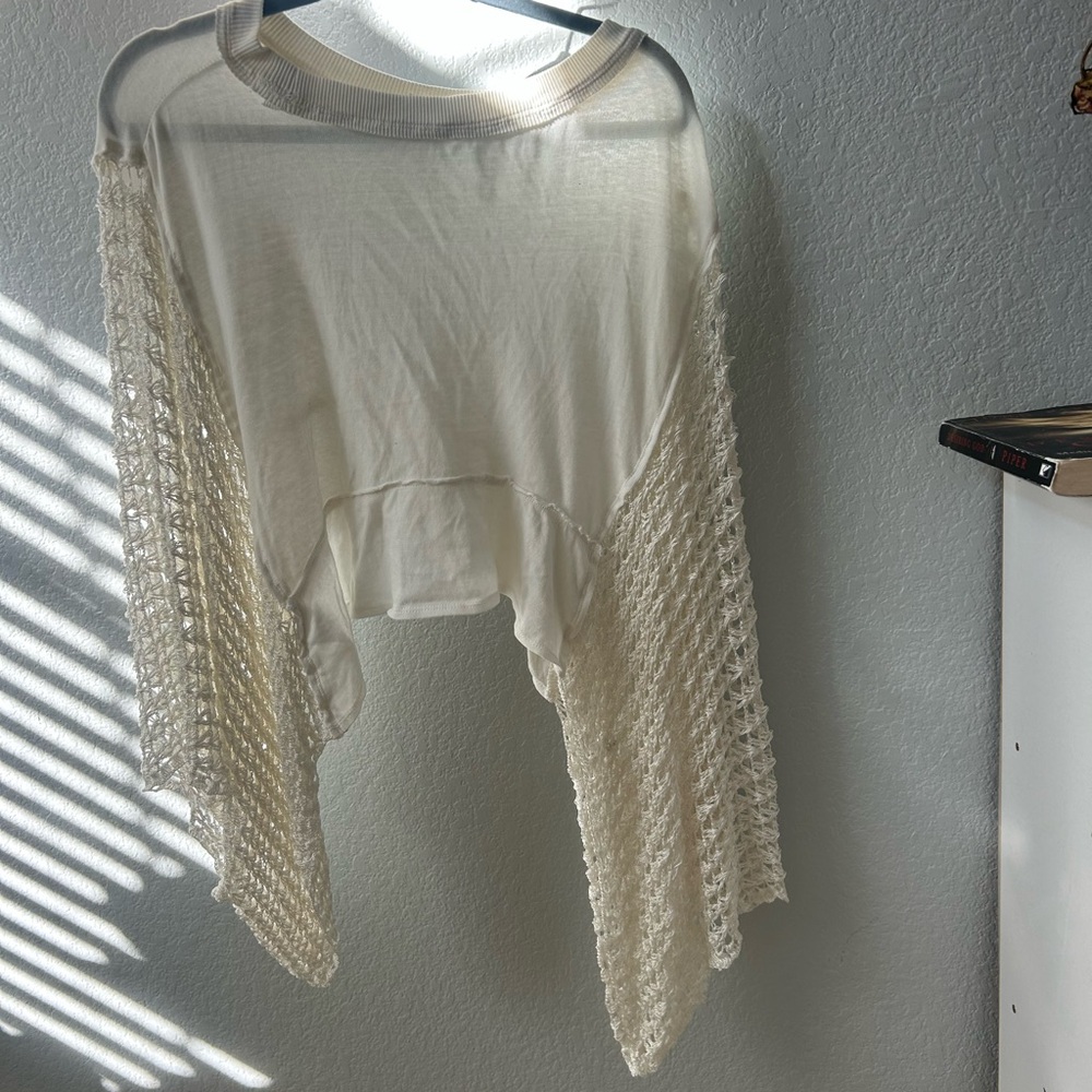 Free People Sundae Crochet Tee - Picture 7 of 7